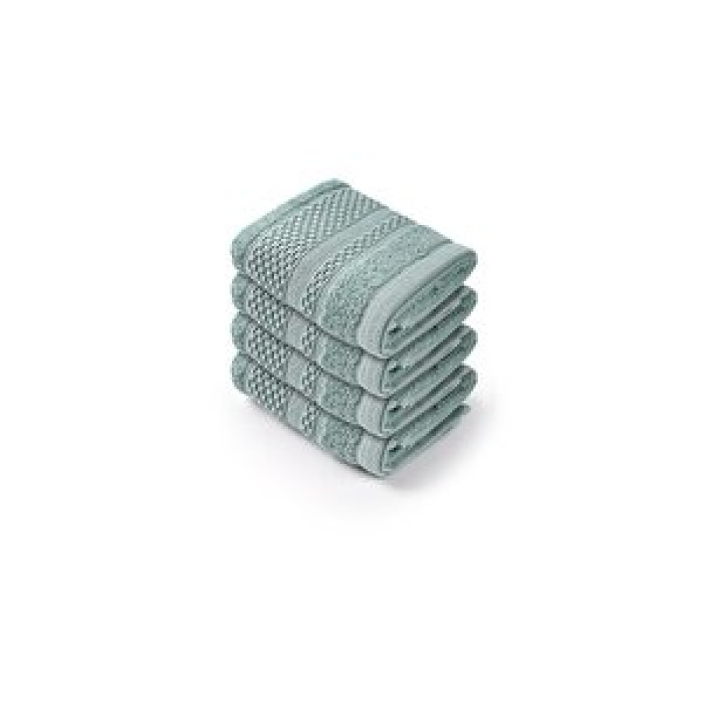 Bluenity Softy - %100 Doğal Pamuklu 4'lü Misafir Banyo / Mutfak Havlusu Seti - 30x50 Cm Yeşil Banyo Havlusu Fiyatı