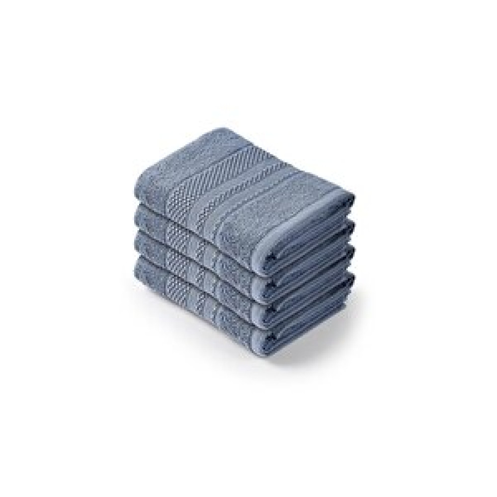 Bluenity Softy - %100 Pamuklu 4'lü El / Yüz Havlusu Seti 50x90 Cm Mavi Banyo Havlusu Fiyatı