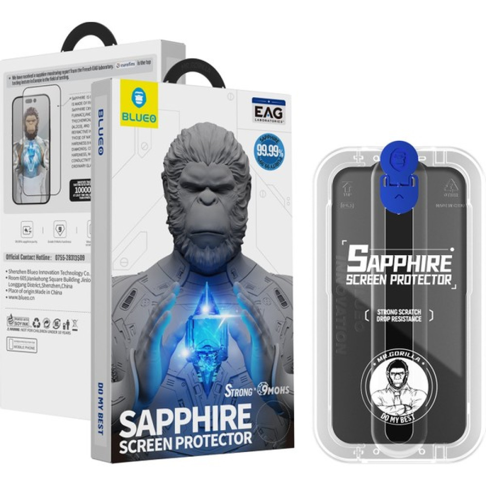 Blueo Apple iPhone 15 Pro Sapphire Anti-Static Uygulama Aparatlı Ekran Koruyucu  Cep Telefonu Ekran Koruyucusu Fiyatı