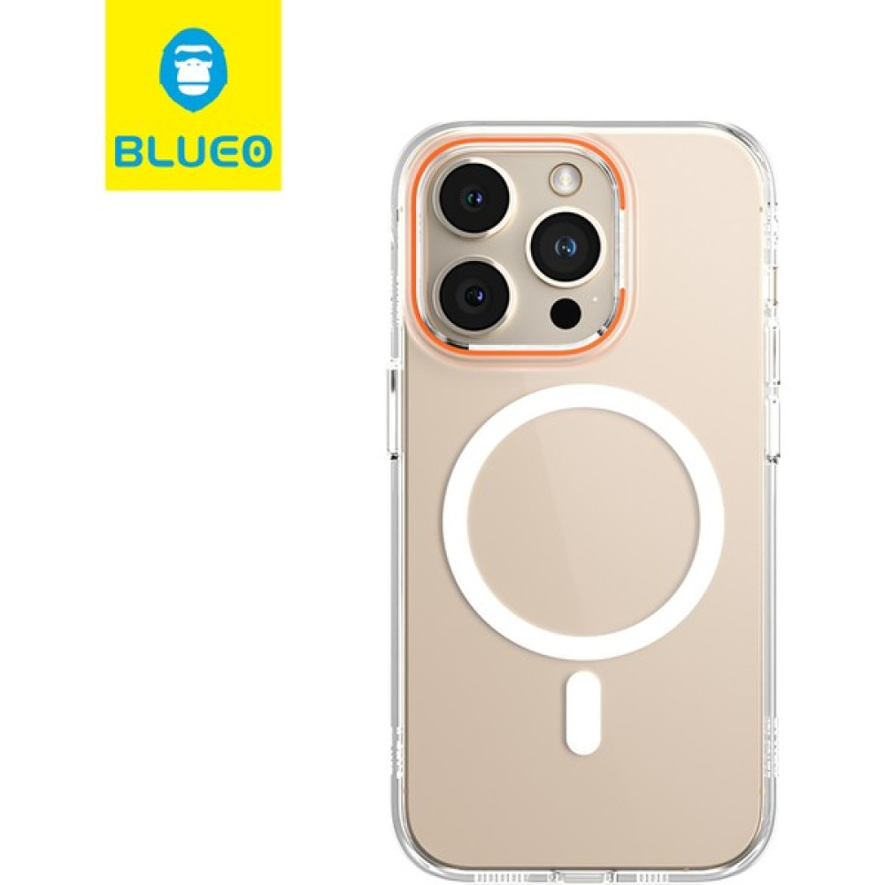 Blueo B49 Ultra Clear Anti-Drop Magsafe Kılıf iPhone 14 Pro Max Turuncu Cep Telefonu Kılıfı Fiyatı