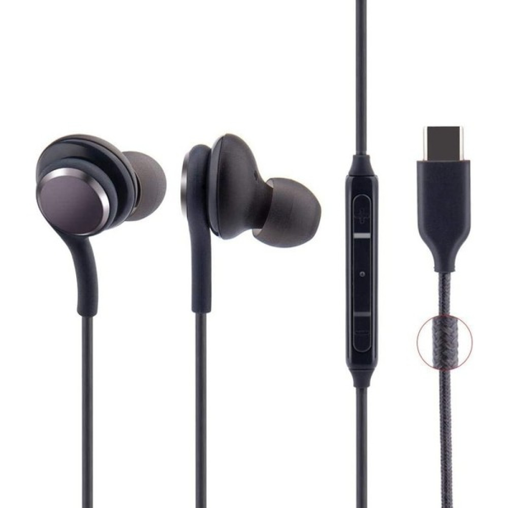 Bluerain Type-C Soket Silikonlu Mikrofonlu Kumandalı Kablolu Kulaklık Samsung - Xiaomi - Redmi - Oppo - Realme - Huawei Uyumlu Siyah Kulaklık Fiyatı