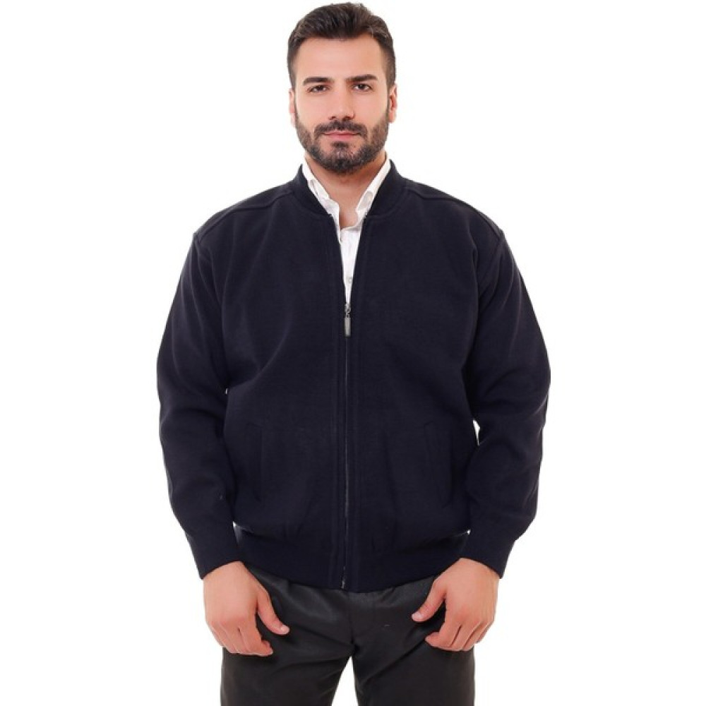 Blues Moda Bluesmoda Astarlı Cepli Farmuarlı Çelik Örme Ceket Hırka Siyah Erkek Hırkalar Fiyatı