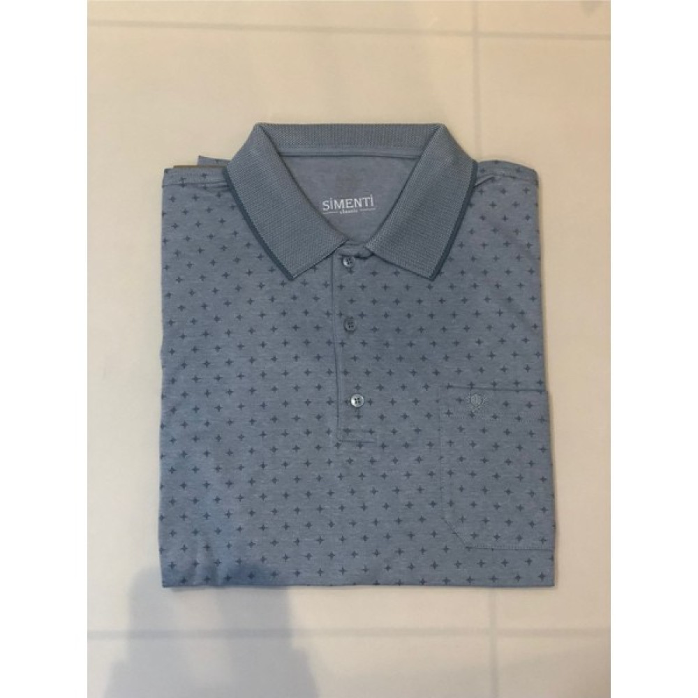 Blues Moda Erkek Yakalı Klasik Kısa Kol Cepli Tişört Erkek T-shirt Fiyatı