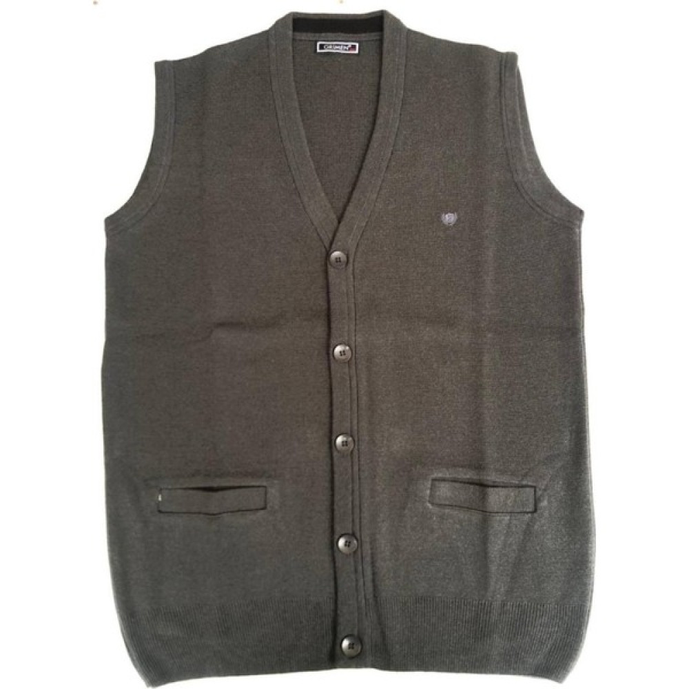Blues Moda Grimen Düğmeli Çelik Örme Casual Rahat Kalıp Düğmeli Yelek Erkek Yelek Fiyatı