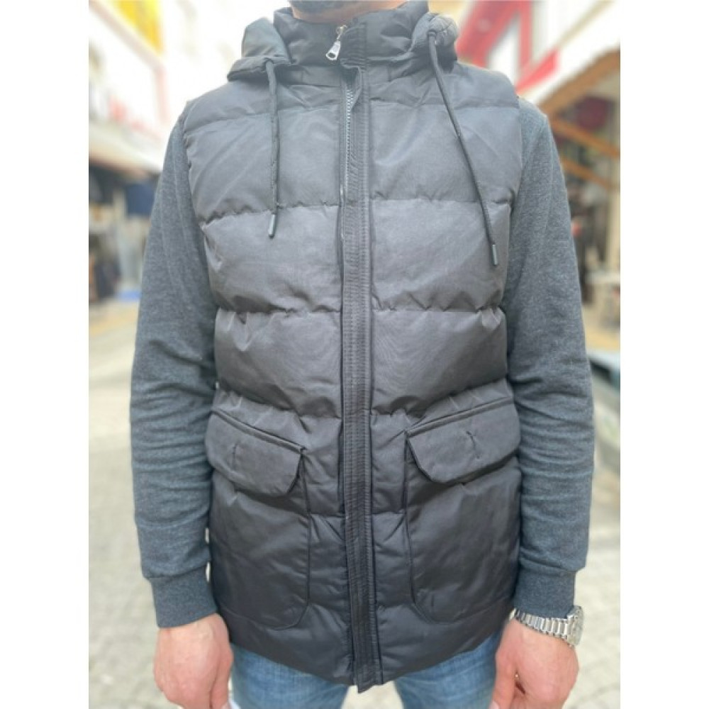 Blues Moda Mdy Çıkarılabilir Seyyar Kapüşonlu Dolum Şişme Yelek Erkek Yelek Fiyatı