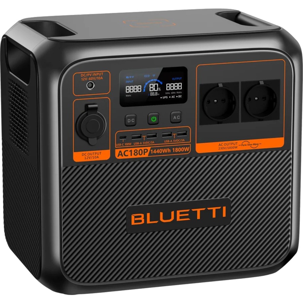 Bluetti AC180P UPS 1440Wh Kapasiteli Taşınabilir Güç Kaynağı - - Kesintisiz Güç Kaynakları (UPS) Fiyatı