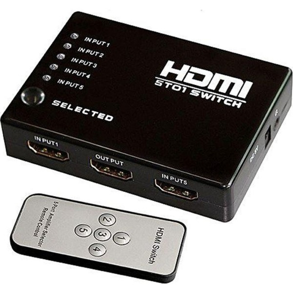 Blueway Uzaktan Kumandalı 5 Port HDMI Switch Splitter Tablet Pc Aksesuarları Fiyatı