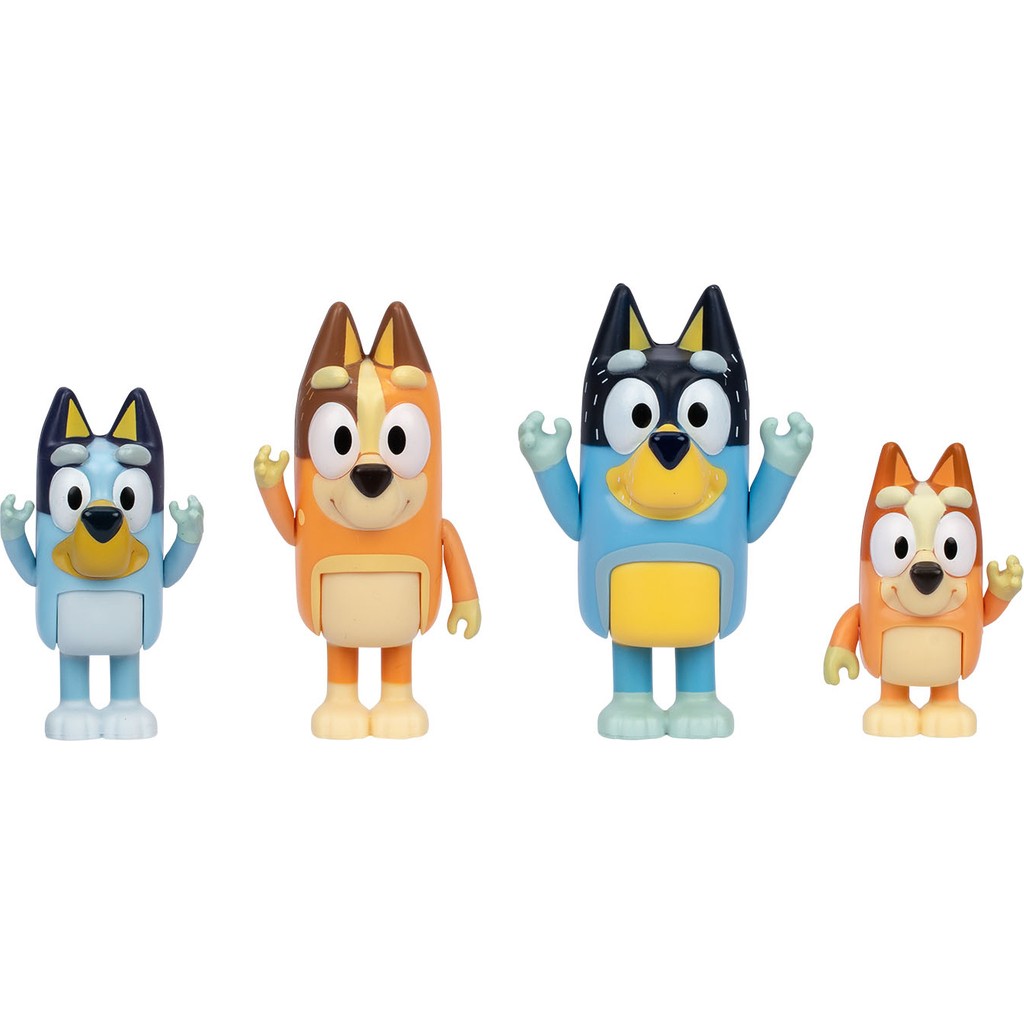 Bluey 4'lü Figür Set - Bluey ve Ailesi - Renkli Diğer Fiyatı