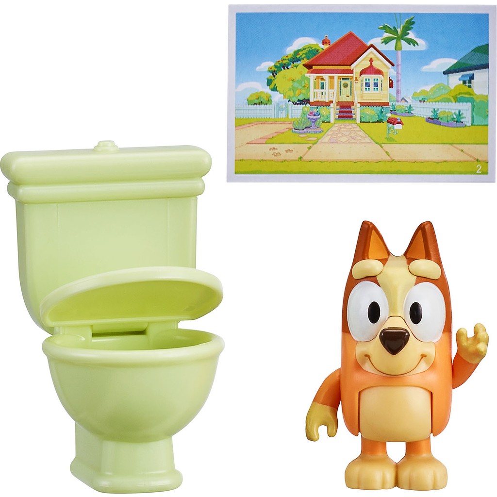 Bluey Tek Figür Aksesuarlı Set - Bingo ve Klozet - Renkli Diğer Fiyatı