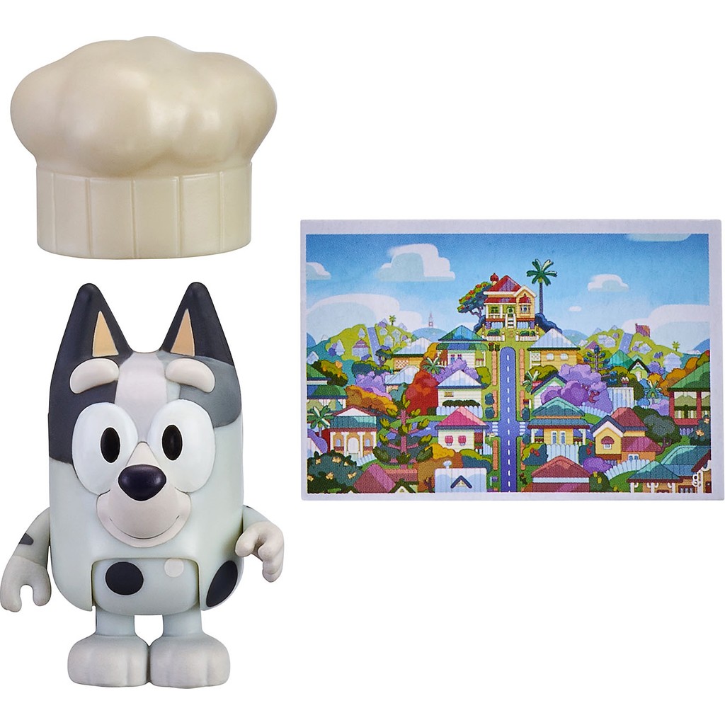 Bluey Tek Figür Aksesuarlı Set - Muffin ve Aşçı Şapkası - Renkli Diğer Fiyatı