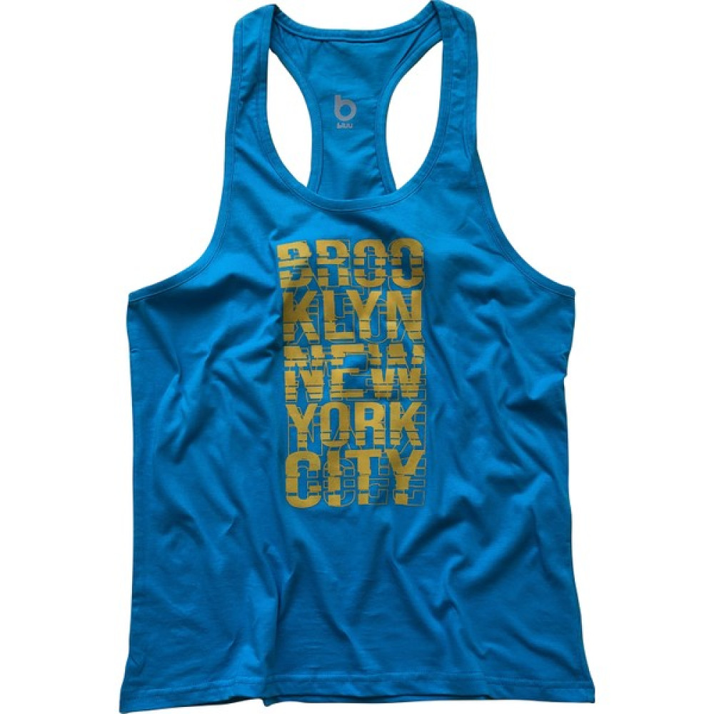 Bluu Fitness Gym Tank Top Sporcu Atleti Brooklyn Mavi Fitwear (Kondisyon Giyim) Fiyatı