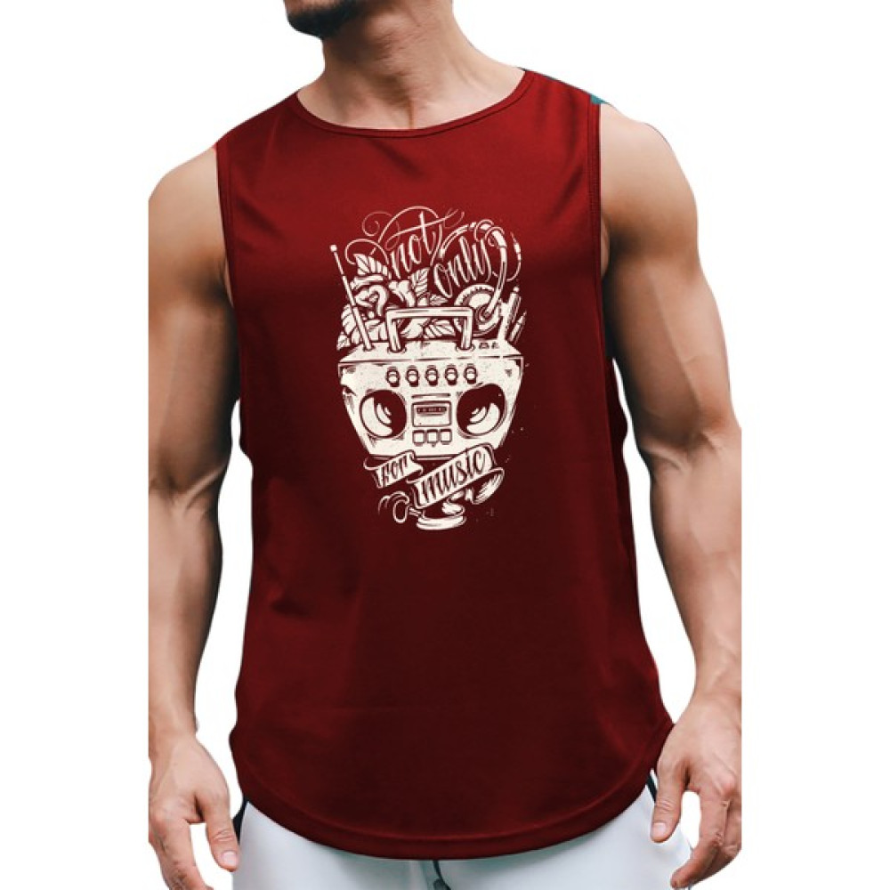 Bluu Music Tank Top Kolsuz Sporcu Tshirt Erkek Atlet / Fanila Fiyatı