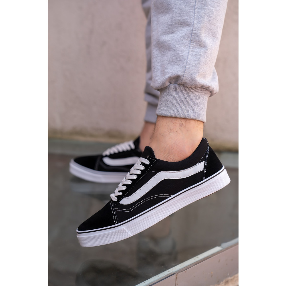 Blyss Unisex Siyah Beyaz Old Skool Keten Sneaker Spor Ayakkabı 39 Beden Spor Ayakkabı Fiyatı