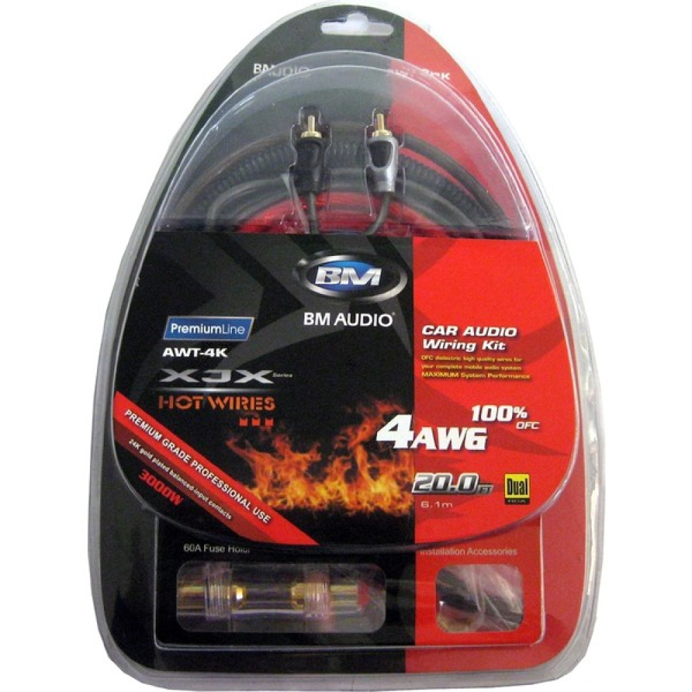 Bm Audio Boschmann Awt4K-- 4Ga Kalın-Kaliteli Profesyonel Set Kablosu Oto Boyaları Fiyatı