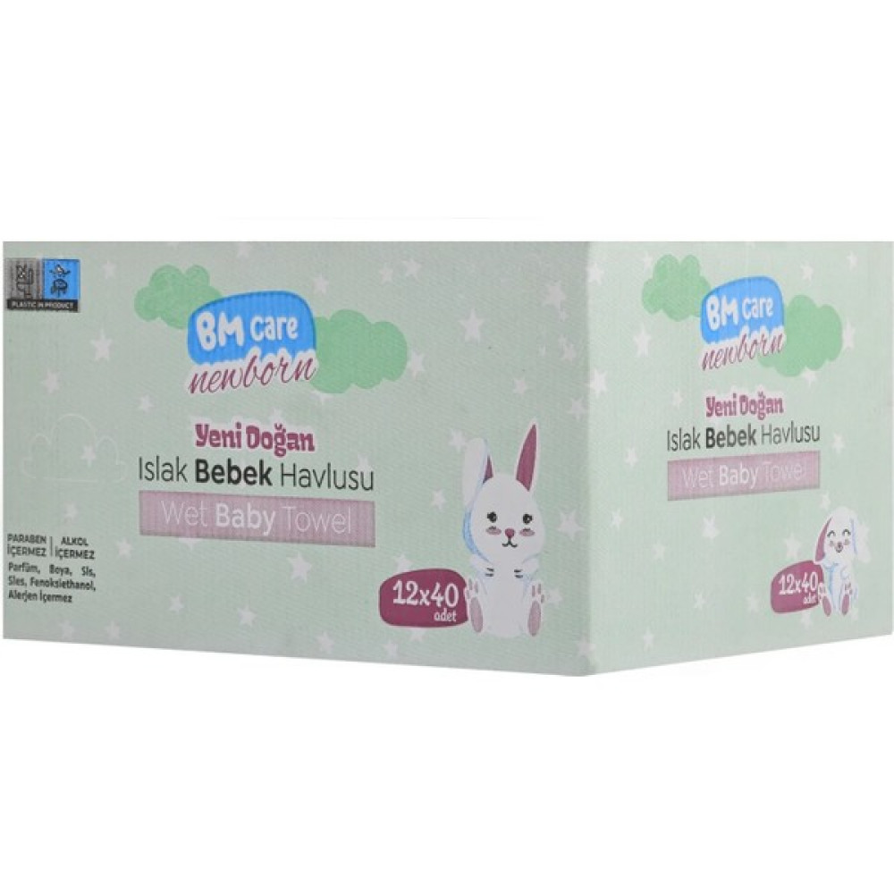 Bm Care Yenidoğan Islak Havlu 12X40LI Bebek Bakım Fiyatı