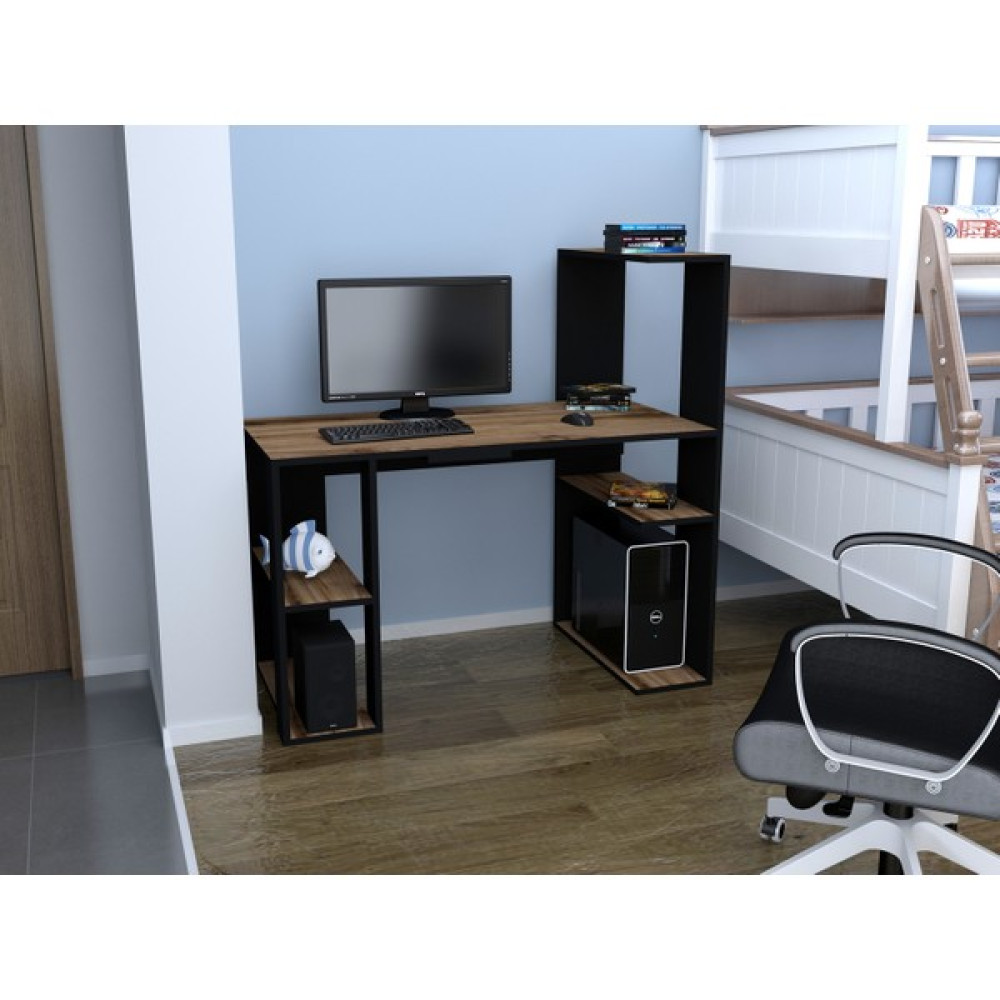 BMdekor Çalışma Masası Lens Çırağan Siyah - Y: 75 cm D: 60 cm G: 120 cm Çalışma Masası Fiyatı