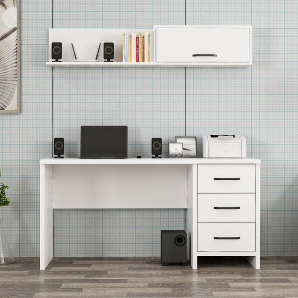 BMdekor Çalışma Masası Troy Beyaz - Y: 75 cm D: 60 cm G: 160 cm Çalışma Masası Fiyatı