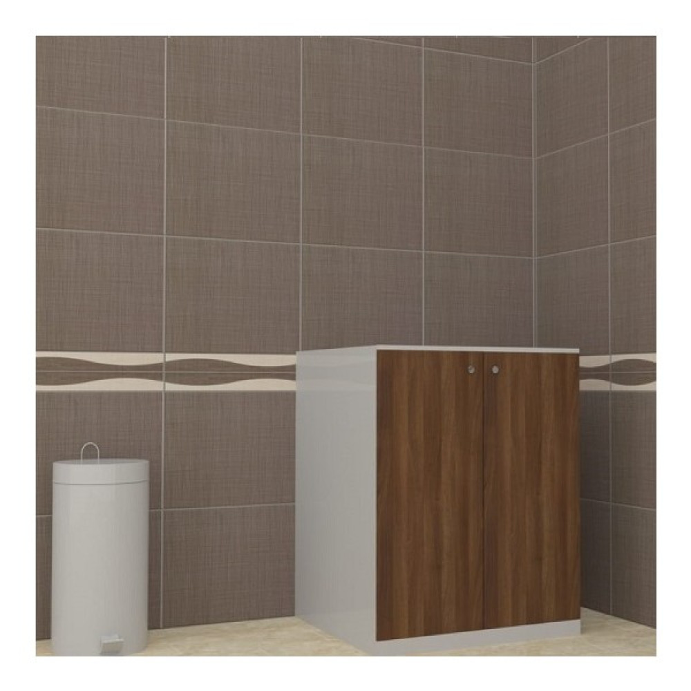 BMdekor Çamaşır Makinesi Dolabı Kristal Alt Dolap - Yok - Beyaz Ceviz Banyo Dolabı / Mobilyası Fiyatı