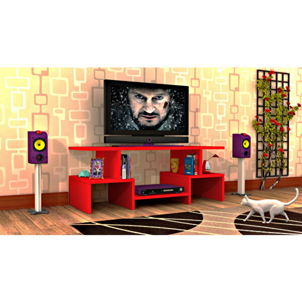 BMdekor TV Ünitesi Salsa 4 Kırmızı 100 cm Tv Ünitesi / Sehpası Fiyatı