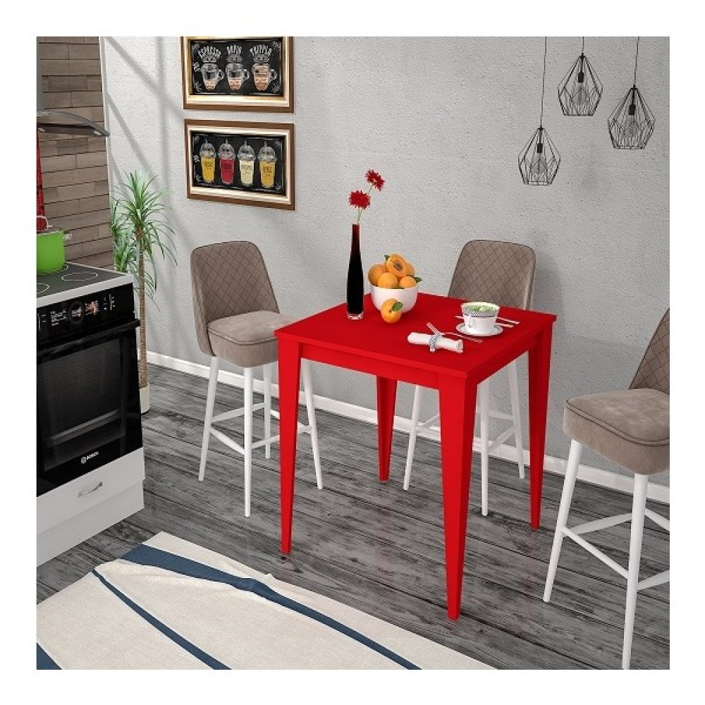 BMdekor Yemek Masası Yaren Kırmızı 70 cm Yemek & Mutfak Masası Fiyatı