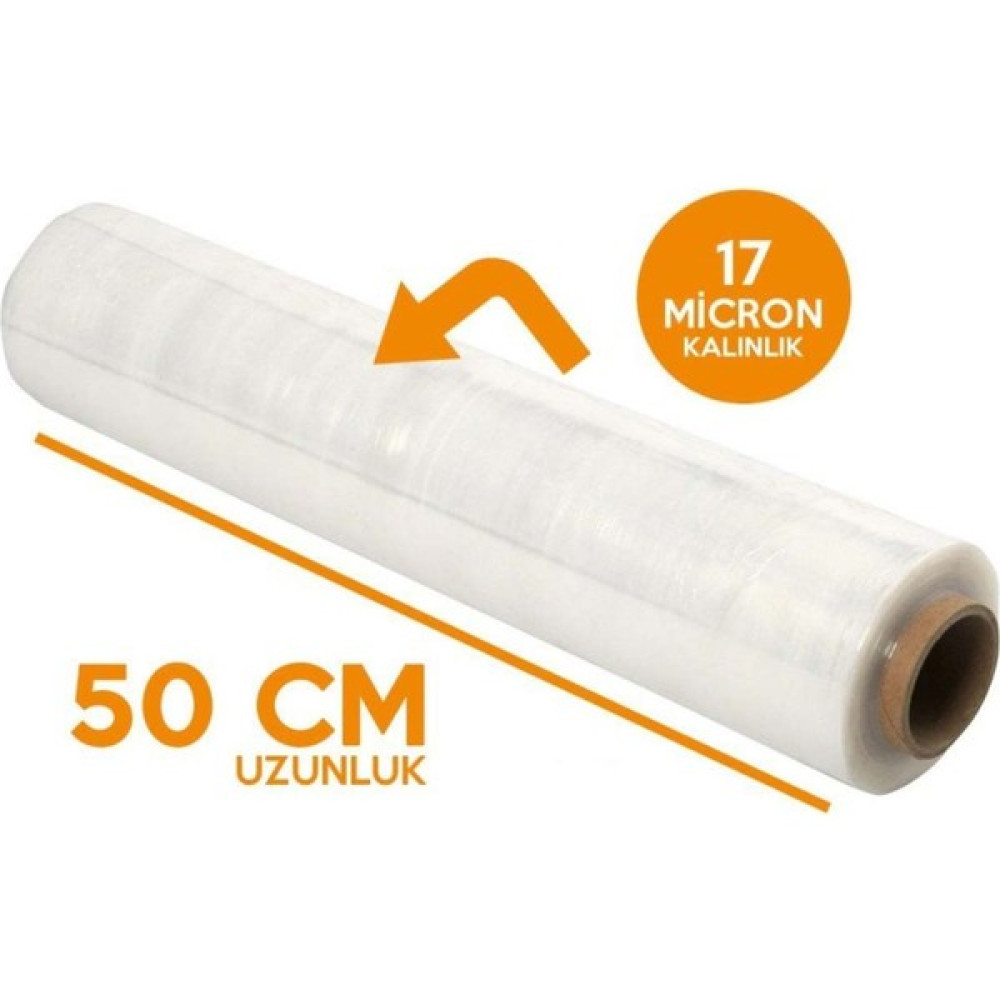 BMES Eşya Palet Streç Film 2kg 300MT 50CM 17 Mikron 1 Adet Streç Film Fiyatı
