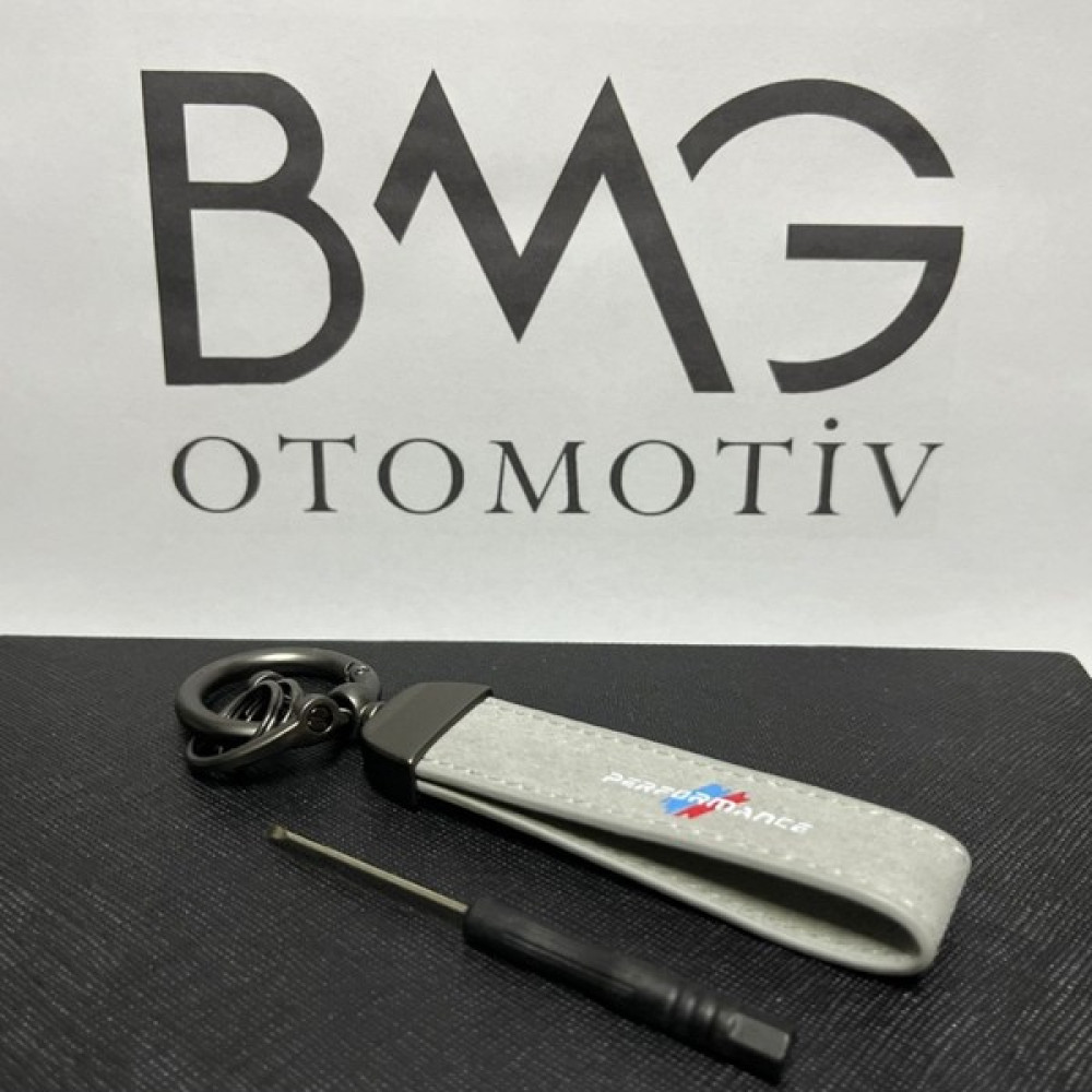BMG Otomotiv Bmw M Performance Süet Anahtarlık -Gri- Oto Boyaları Fiyatı