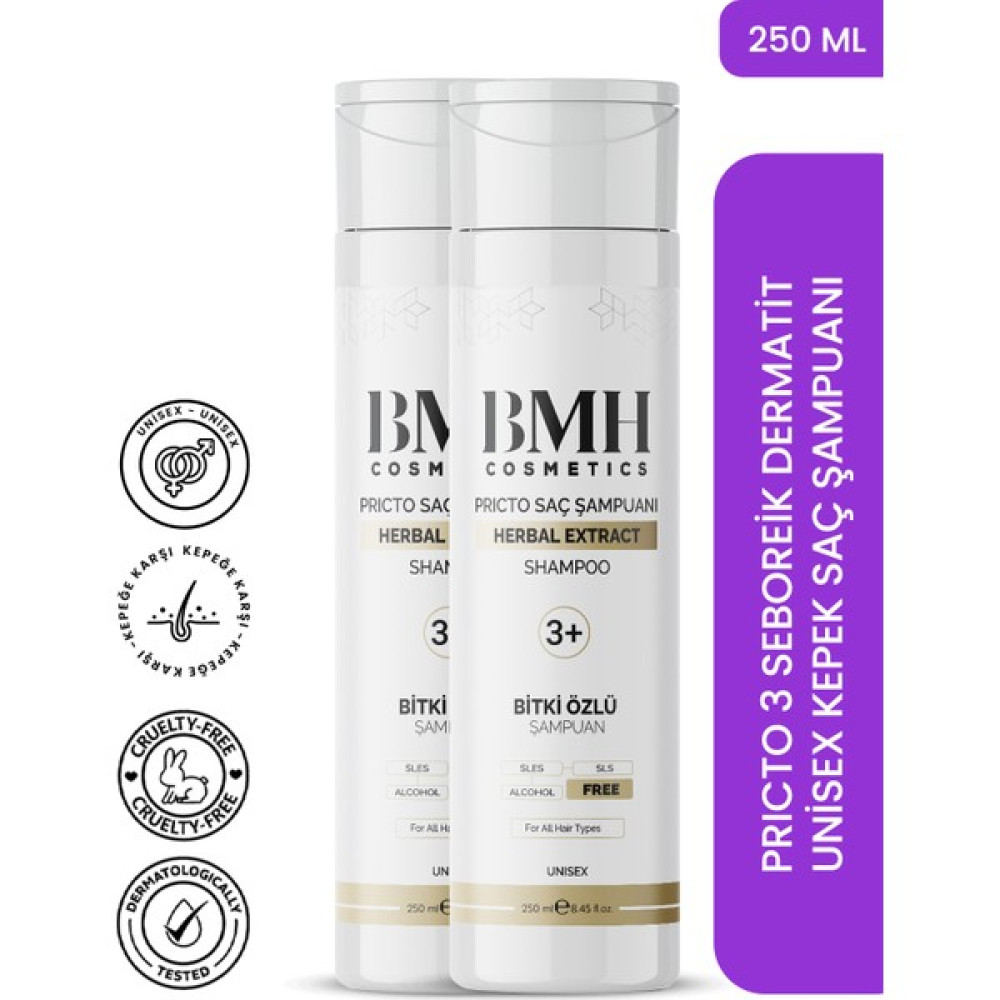 BMH Cosmetics Bmh 3+ Pricto Şampuanı 235 ml x 2 Adet Oto Boyaları Fiyatı