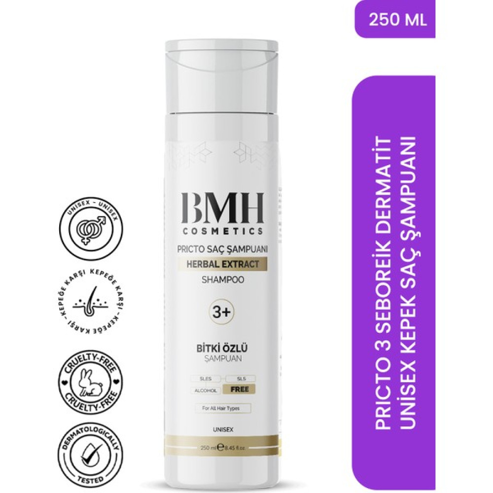 BMH Cosmetics Bmh 3+ Pricto Seboreik Dermatit Kepek Şampuanı Şampuan ve Saç Kremi Fiyatı