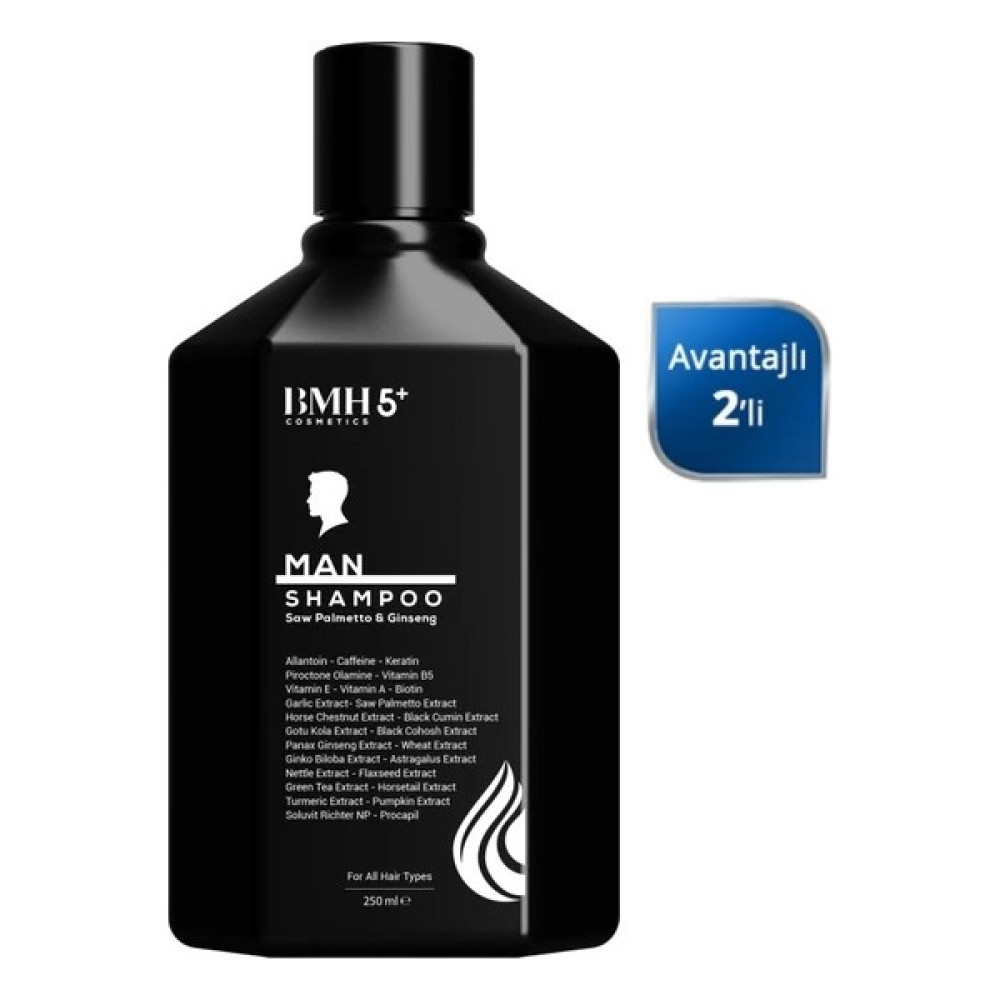 Bmh Cosmetics Bmh5+Erkek Saç Dökülme Karşıtı Şampuan X 2 Adet - 1 Şampuan ve Saç Kremi Fiyatı