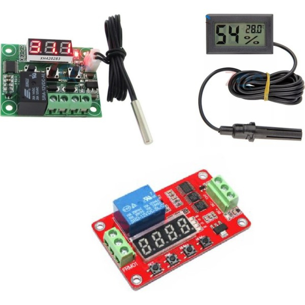 Bmk Electro Ankara 3'lü Set Isı Kontrol W1209, Zaman Ayarlı Röle FRM01, Nem ve Isı Ölçer 030405 Oto Boyaları Fiyatı