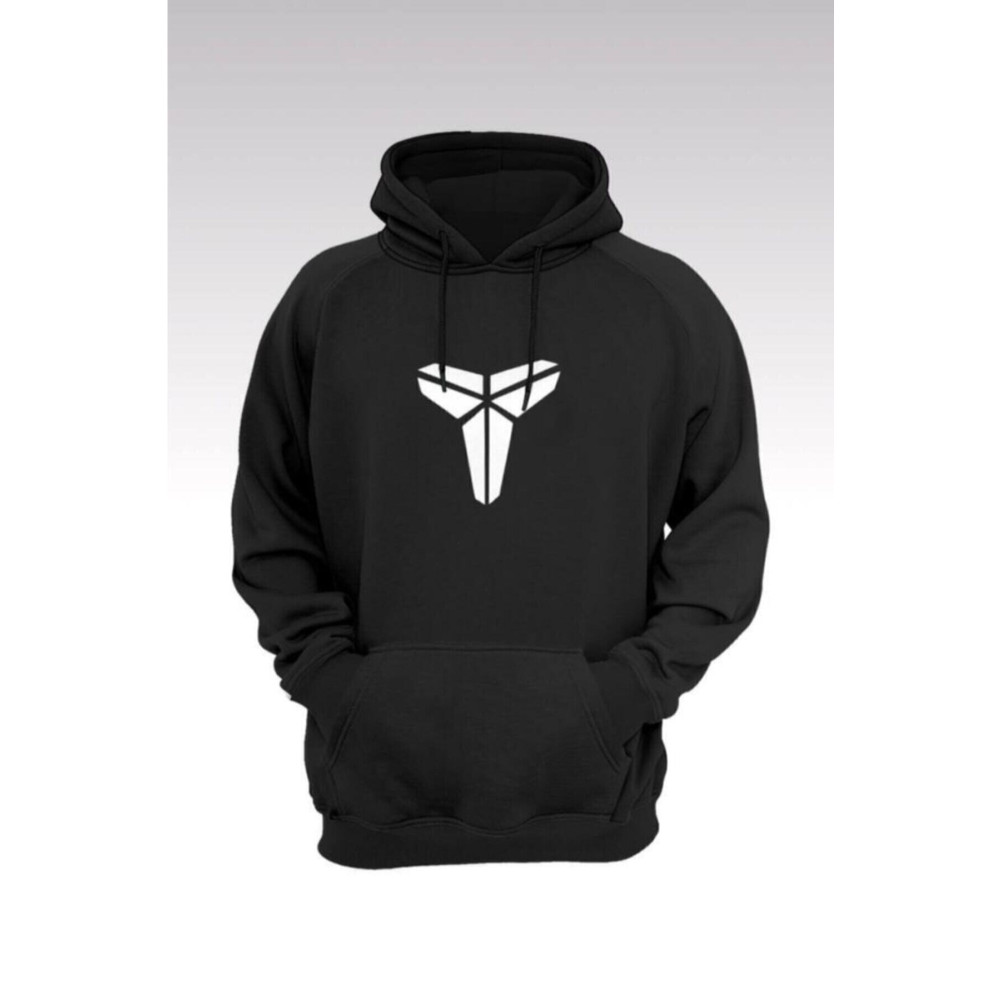 BOA Unisex Siyah Hoodie Koba Bryan S-M Beden Bayan Sweatshirt Fiyatı