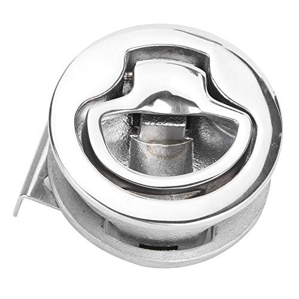 Boat Lock, 2 Inch Stainless Steel Boat Round Deck Hatch Flush Pull Lock Compatible with Marine Yacht