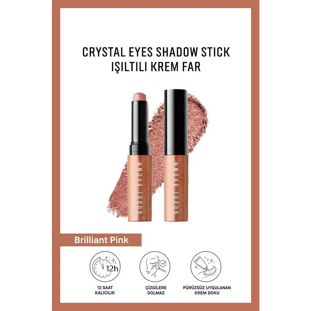 Bobbi Brown Crystal Eyes Shadow Stick Işıltılı Krem Far - Brilliant Pink Diğer Fiyatı