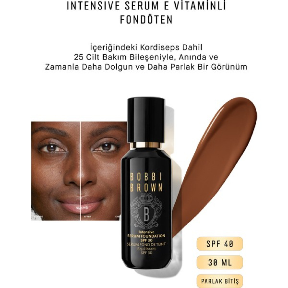 Bobbi Brown Intensive Serum E Vitaminli Fondöten Spf 40 Parlak Bitiş 30 Ml - Chestnut 716170229348 Fondötenler Fiyatı