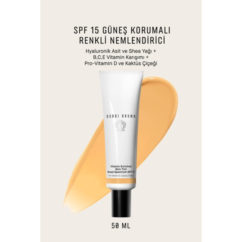 Bobbi Brown Vitamin Enriched Işıltılı Bitişli Renkli Nemlendirici SPF 15 50 ml - Medium 1 - 716170284729 Fondötenler Fiyatı