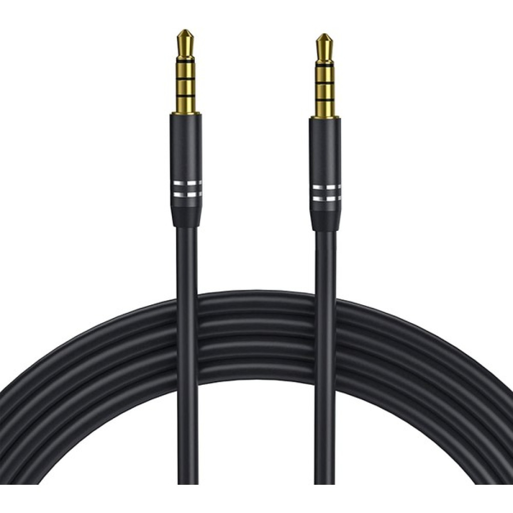 Boblov 4 Boğumlu 3.5mm Stereo Aux Kablosu 3,5 mm Erkek - Erkek Kablo 1 Metre Ses Kablosu Fiyatı