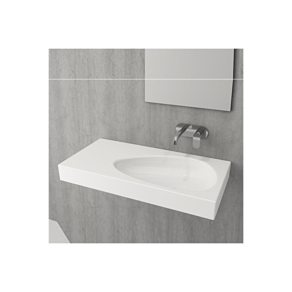Bocchi Etna Etajerli 1115-001-0125 90 CM Parlak Beyaz Lavabo Diğer Fiyatı
