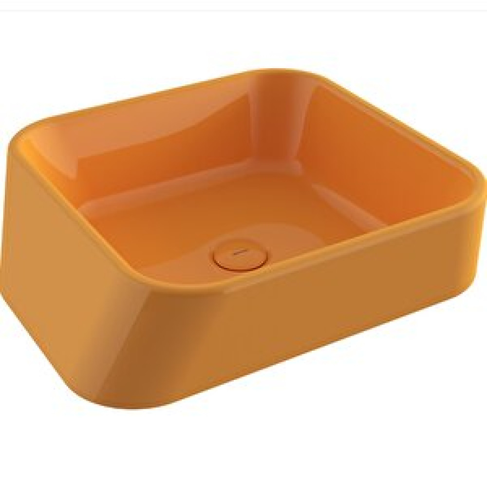Bocchi Firenze 1005-021-0125 Çanak Lavabo Parlak Mandalina Sarısı Lavabo Fiyatı