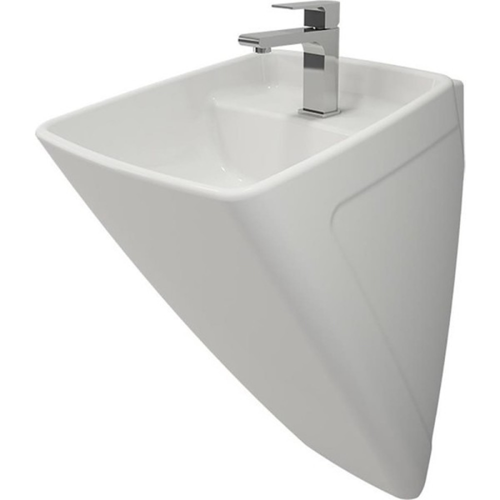 Bocchi Firenze Asma Monoblok Lavabo, 48 Cm, Parlak Beyaz 1082-001-0126 - Yok Lavabo Fiyatı