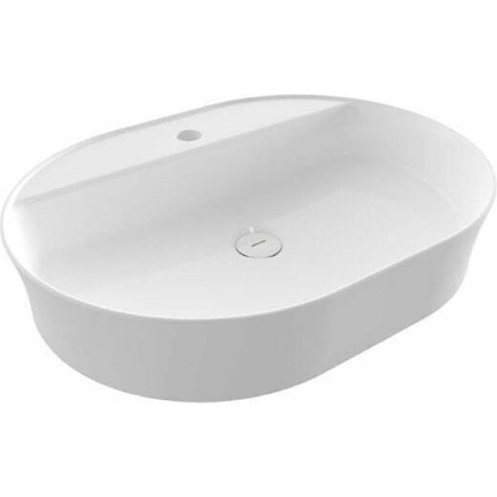 Bocchi Slim Line Batarya Banklı Oval Çanak Lavabo 60 cm Parlak Beyaz 1600-001-0126 - Yok Lavabo Fiyatı