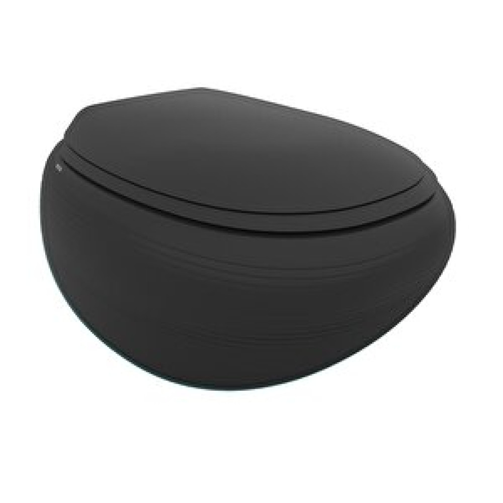 Bocchi Strata Asma Rimless Klozet Mat Siyah Kapak Dahil 1412-004-0128 Klozet Fiyatı
