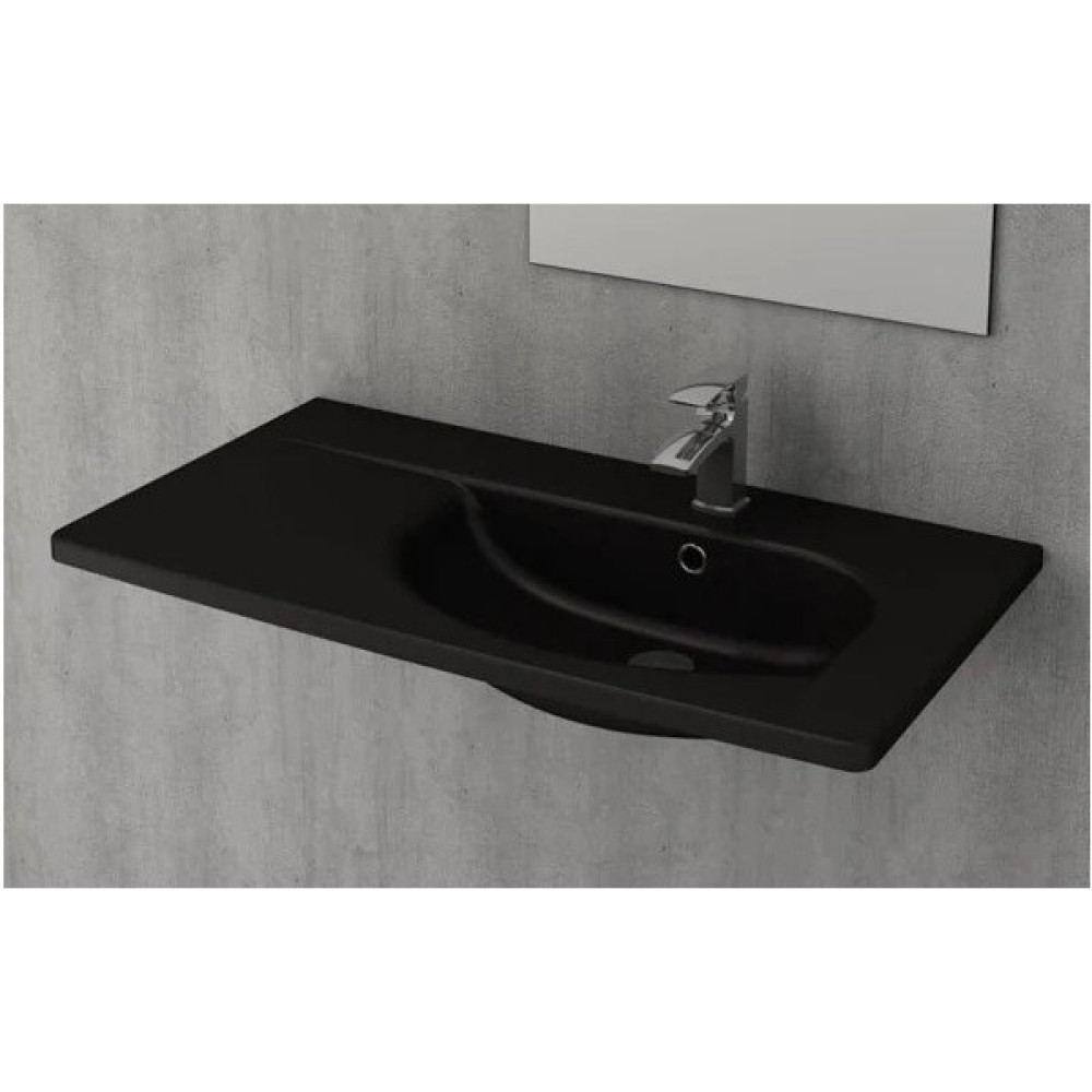 Bocchi Tao Arch Etajerli Lavabo 86 cm Mat Siyah 1020-004-0126 - 1020 Lavabo Fiyatı