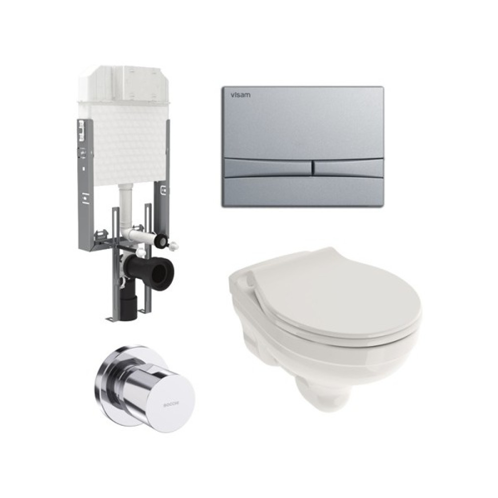 Bocchi Taormina Pro Rimless Asma Klozet Set 1451-001-0128 - Beyaz Klozet Fiyatı