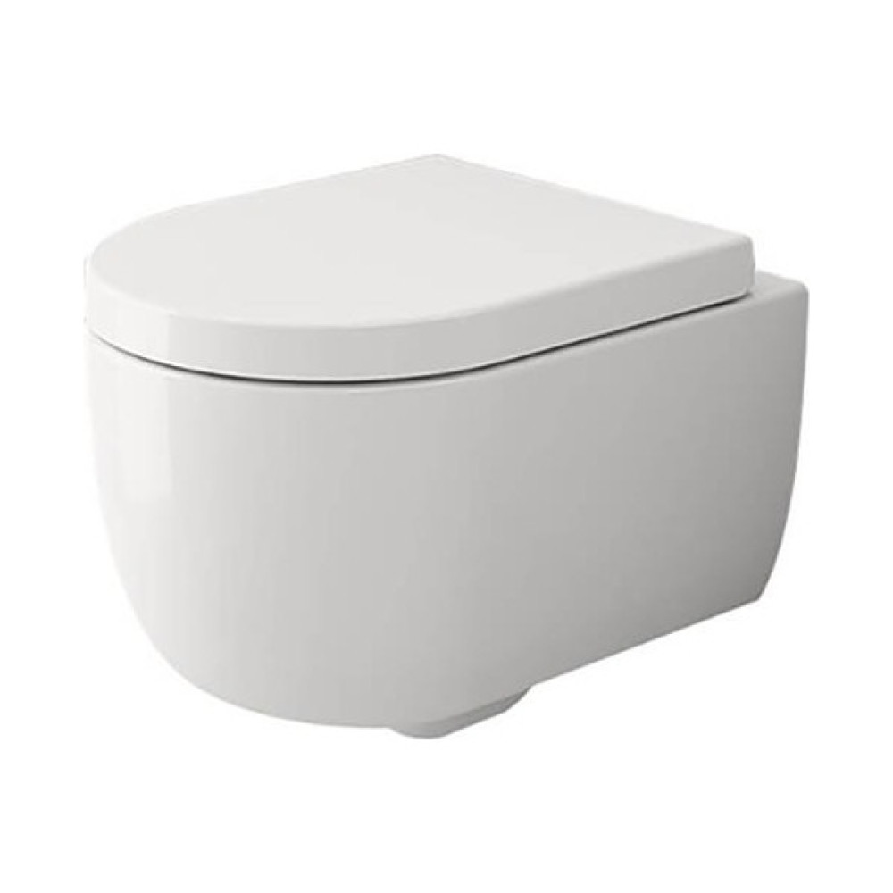 Bocchi V-Tondo Rimless Asma Klozet Kanalsız Kısa Kapak Hariç Parlak Beyaz 1417-001-0128 Klozet Fiyatı