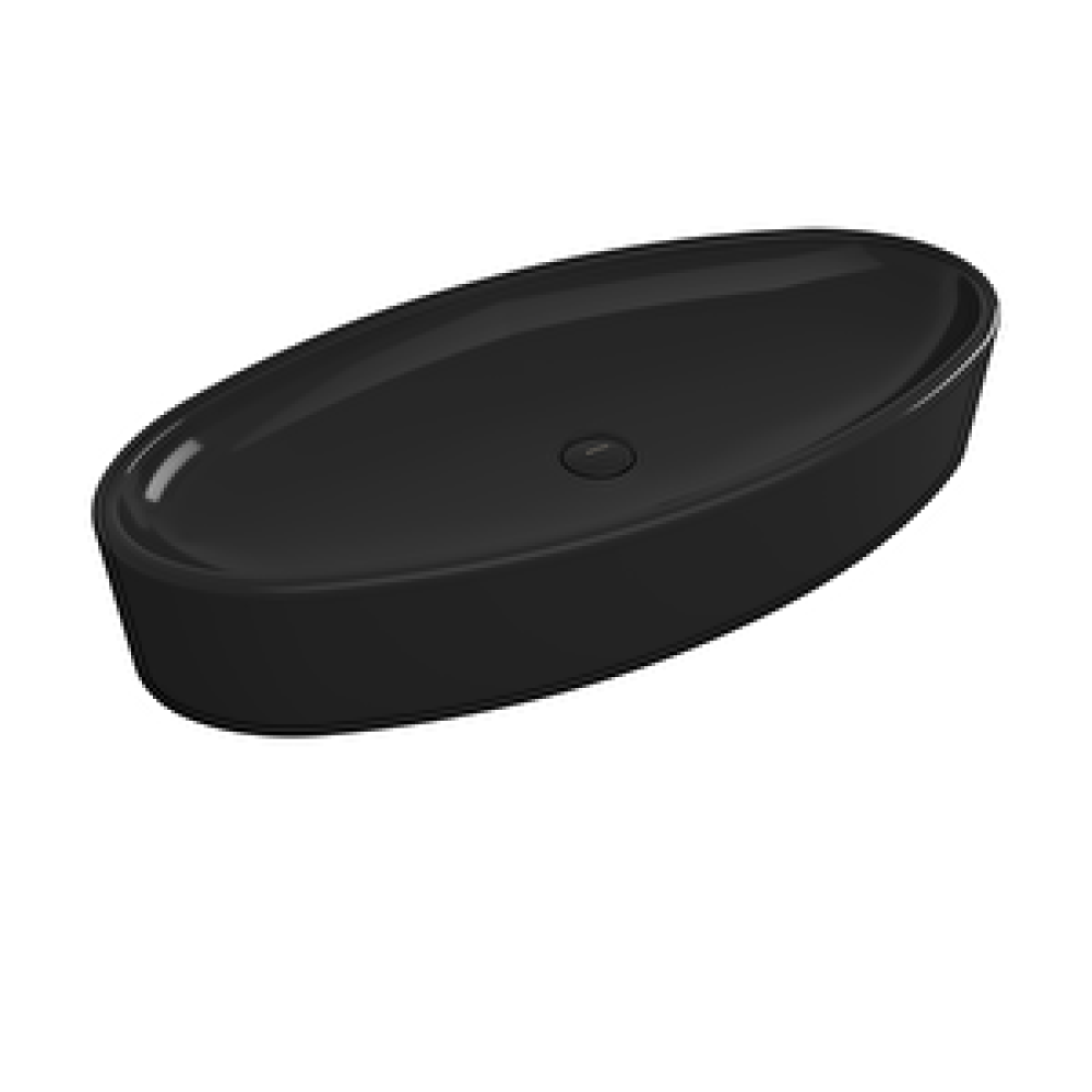 Bocchi Vessel 1014-005-0125 Elips Çanak Lavabo 85 Cm Parlak Siyah Lavabo Fiyatı