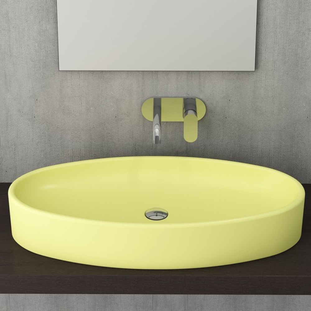 Bocchı Vessel Elips Çanak Lavabo 85 Cm - Mat Sari - Mat Sarı Lavabo Fiyatı