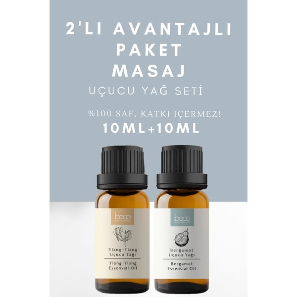 Boco 2li Avantajlı Paket Derin Rahatlama Masaj Ylang-Ylang & Bergamot % 100 Saf Uçucu Yağı (20Ml) Oto Boyaları Fiyatı