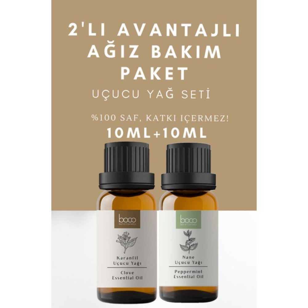 Boco 2'li Paket Ağız Bakım Karanfil & Nane 100 Saf Uçucu Yağı (20 Ml) Oto Boyaları Fiyatı