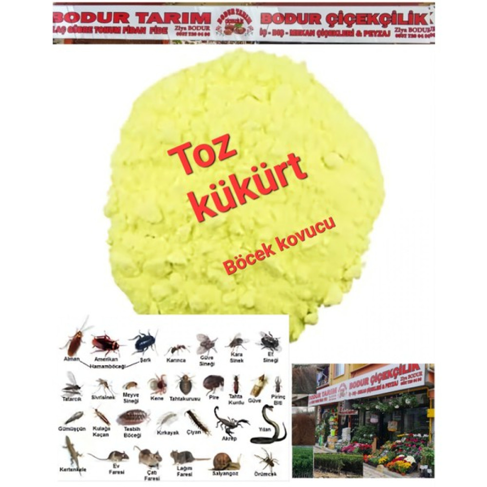 Bodur Tarım 1 Kg Kükürt Yılan-Akrep-Karınca-Sürüngen Böcek ve Hayvan Kovucu Oto Boyaları Fiyatı