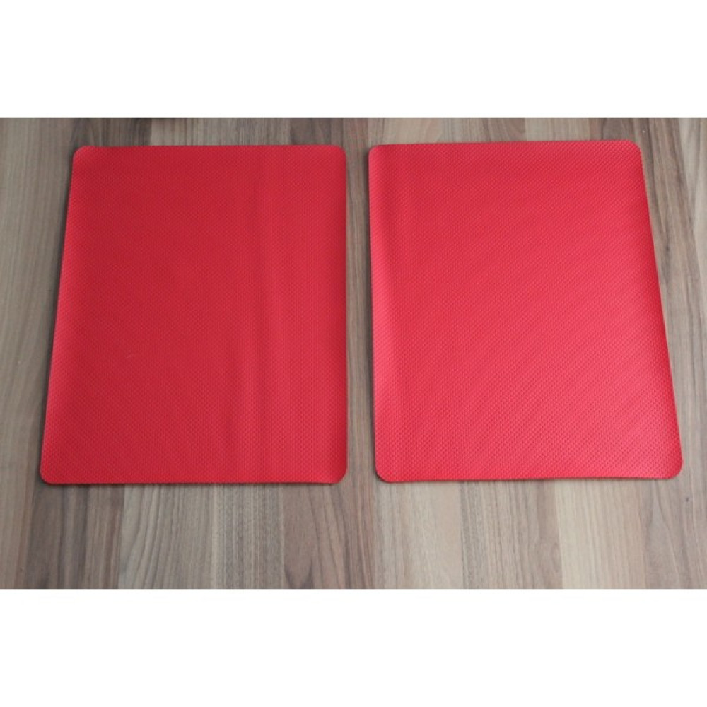 Bodurlar Kumaş 2 Adet Derı Kırmızı Düz Amerikan Servis - Renkli - 35 x 45 cm Amerikan Servis Fiyatı